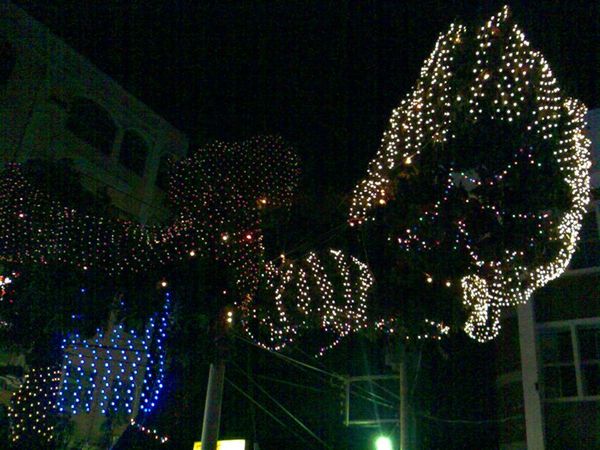 埔心鄉公所前的耶誕造景