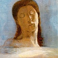 redon_Les yeux clos (Closed Eyes) 1890