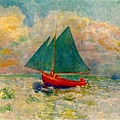 red-Red Boat with Blue Sail 1906-07