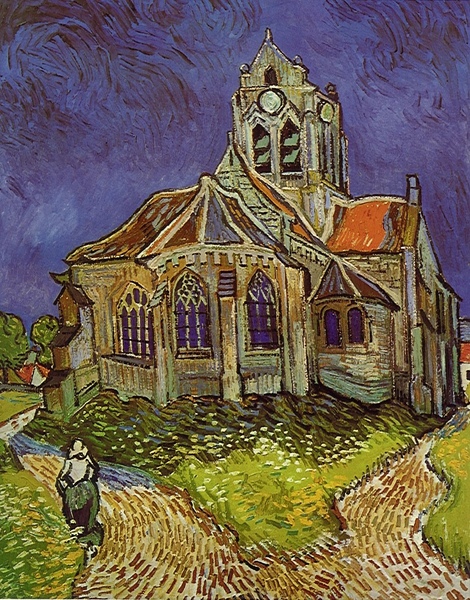 Van Gogh - The Church of Auvers c.1890