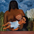 Frida Kahlo - My Nurse and I, 1937. Oil on metal