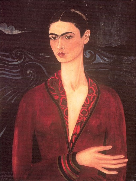 Frida Kahlo - Self-Portrait in a Velvet Dress c.1926