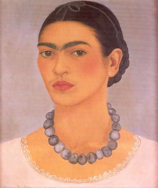 Frida Kahlo - Self-Portrait with Necklace c.1933