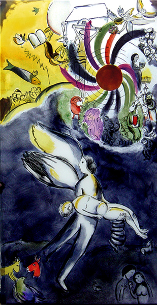 Marc Chagall - Glasmalerei nach
