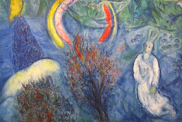 Marc Chagall - Moses and the Burning