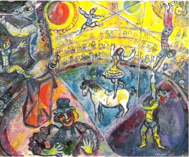 Marc Chagall The Circus Horsec, 1964