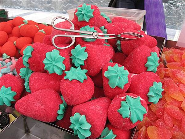 可愛的草莓軟糖