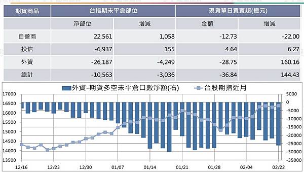 外資淨部位20210220