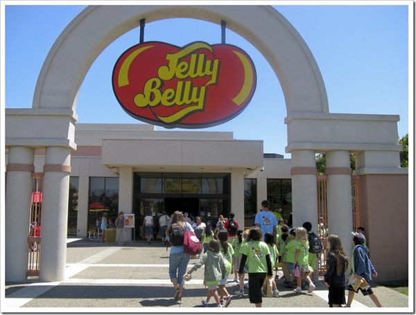 Hawks explore the Jelly Belly Factory.