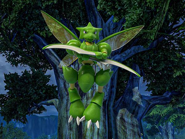 布魯可 寶可夢 飛天螳螂 組裝模型[2分鐘簡易開箱]