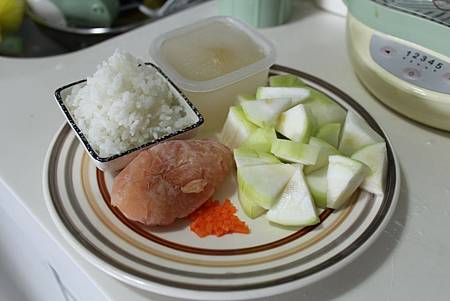 絲瓜雞肉粥-1 絲瓜雞肉粥-1