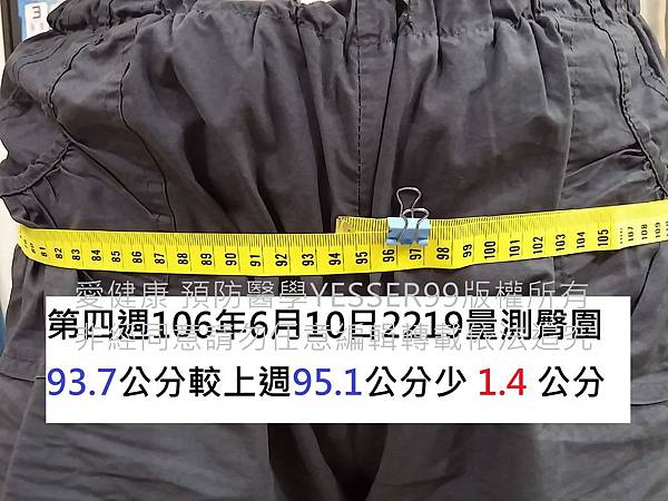 臀圍006  93.7公分較上週95.1少1.4公分20150610第四週.jpg