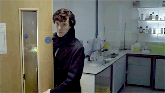 Sherlock is blinking