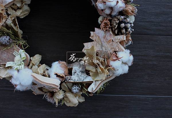 白樺木北歐鄉村風聖誕圈 白樺木北歐鄉村風聖誕圈