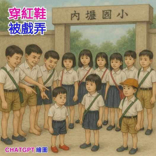 民國50年我就讀小學一年級穿紅色的布鞋