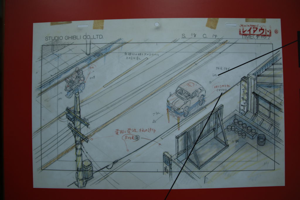 吉卜力動畫手稿展解說牆