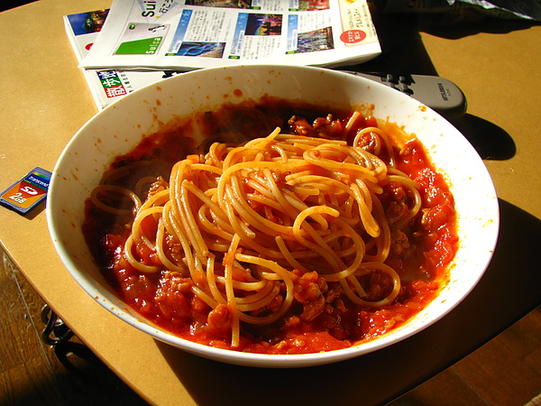 2009.12.28 在家休息的一天, 義大利麵醬是我自己做的