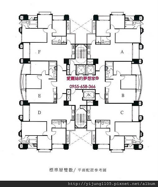 時代花園大廈-標準層雙數平面配置參考圖.jpg