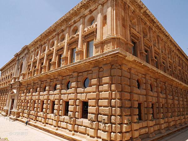 【西班牙Spain格拉納達Granada世界遺產阿爾罕布拉宮La Alhambra卡洛斯五世皇宮palacio de carlos v】