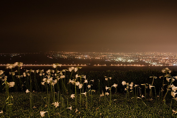 花蓮夜景 可惜天氣太囧