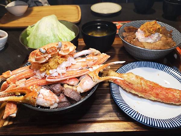 開丼/帝王蟹丼飯