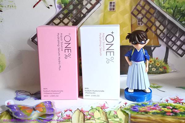♡♡+ONE%歐恩伊保濕小藍瓶、極潤小粉瓶精華液:是精華液也是乳液♡♡