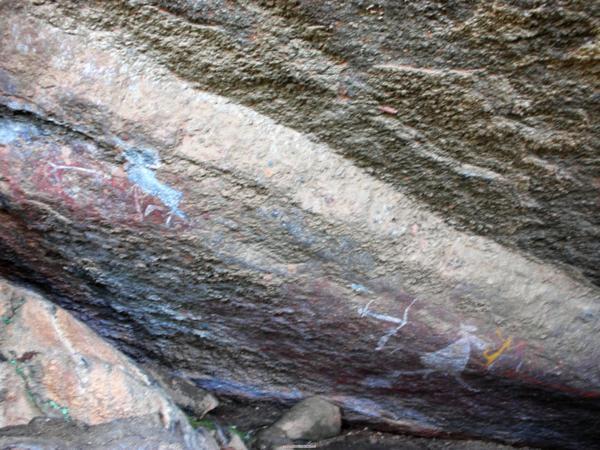 遠古澳洲原住民用來紀錄生活的壁畫