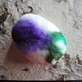 渲染紫花綠葉羊毛皂