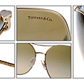 Tiffany 愛心款 Tiffany藍金框 飛行眼鏡