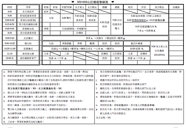 訂婚＋迎娶細流