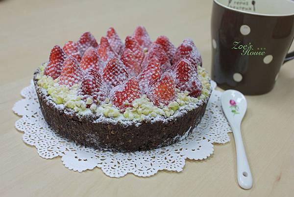 純素烘焙-巧克力草莓塔