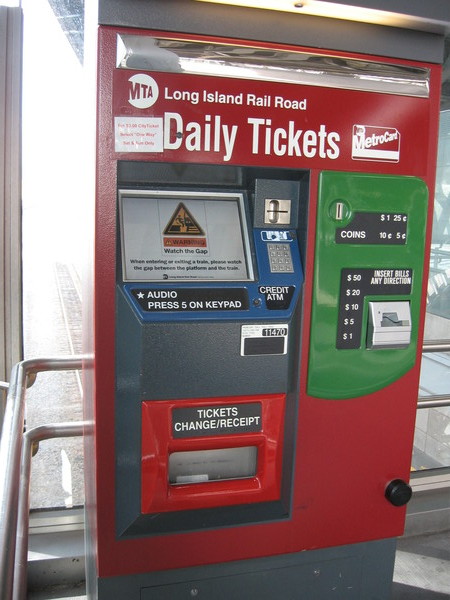 LIRR ticket machine