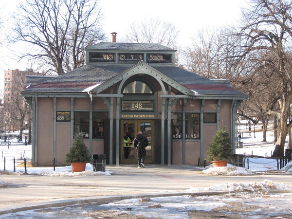 information center in Boston Common