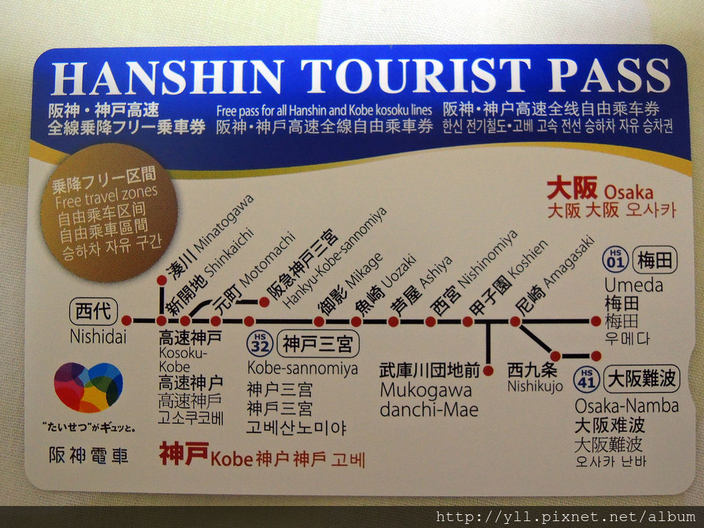 阪神一日券 (外國人限定) 阪神一日券 (外國人限定)