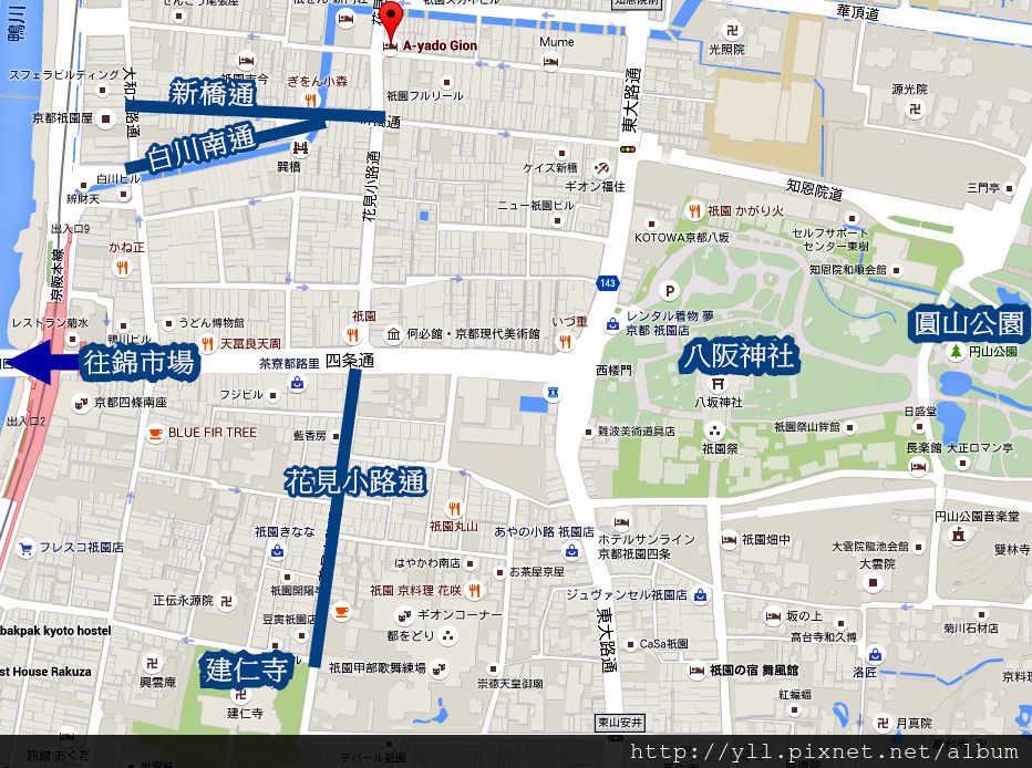 祇園地圖 祇園地圖