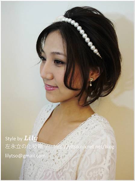 新娘秘書_短髮造型 bridal hair and makeup