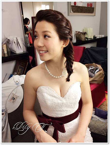 台北新娘秘書左永立  寒舍艾美酒店 新娘編髮造型 白紗造型