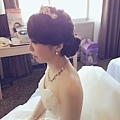 台北新娘秘書左永立 新娘白紗編髮造型 Bridal hair and makeup