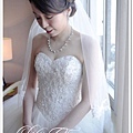 台北新娘秘書左永立 新娘白紗編髮造型 Bridal hair and makeup