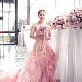 台北新娘秘書Lily左永立 新娘典雅白紗編髮造型 韓風新娘造型  第九大道英式手工婚紗