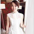 北部新娘秘書Lily左永立 新娘典雅白紗蕾絲造型 韓風新娘造型