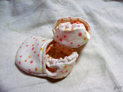 handmade, baby shoe