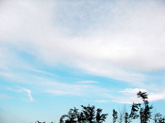 wind, cloud, blue sky in 三芝海邊