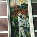 馬偕醫院外牆壁飾--紀念馬偕當年在台行醫事蹟.jpg