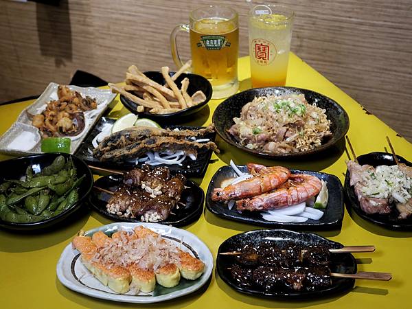 中和居酒屋推薦【酒聚居酒屋】🏮多種串燒、烤物、炸物可以搭配啤