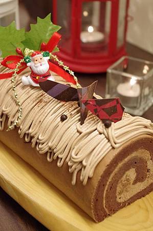 聖誕巧克力柴薪蛋糕