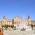Sevilla的西班牙大廣場---中