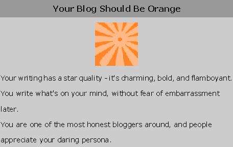 My blog : orange!