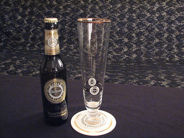 華士坦啤酒 (Warsteiner) 與同款啤酒杯(水晶杯) 300ml 