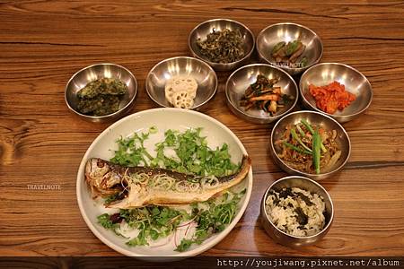 韓佳藍 韓正食--大麥黃花魚套餐